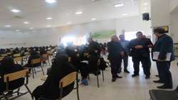 بازدید بازرس کل قضایی استان یزد از نحوه برگزاری آزمون سراسری 1403 در دانشگاه یزد
